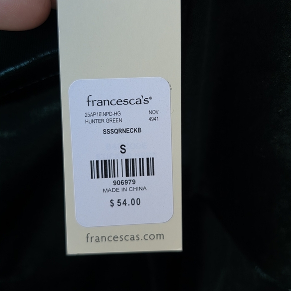 Francesca's Collections HUNTER GREEN Mini Dress - Picture 7 of 8